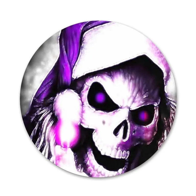 Жутким черепом значок на булавке декоративные Броши Металлические Значки для