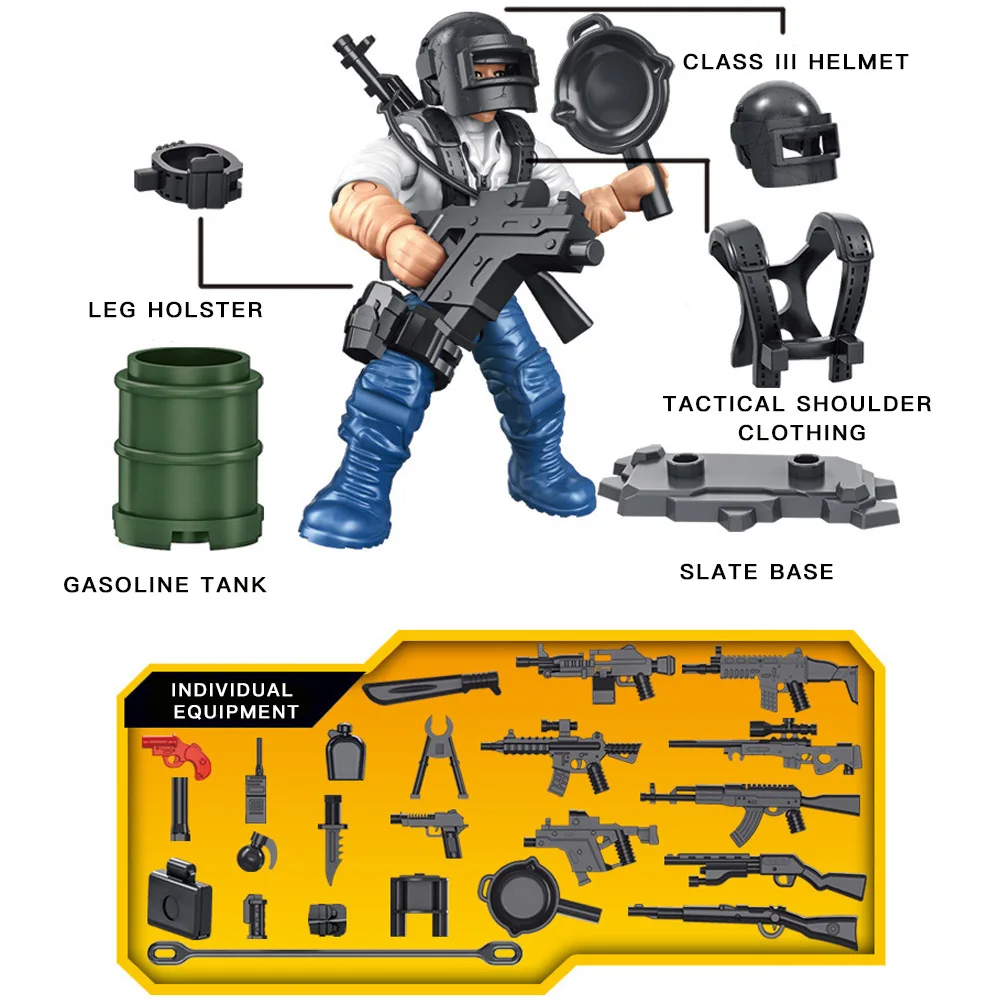 Имитация солдат строительные блоки солдаты военная модель игрушка для мальчика