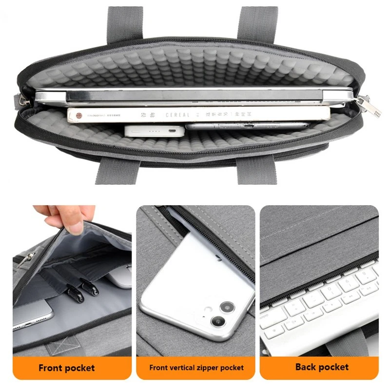 laptop bag sleeve case briefcase shoulder handbag notebook cover for 11 13 14 15 6 17 inch macbook air asus acer lenovo dell hp free global shipping