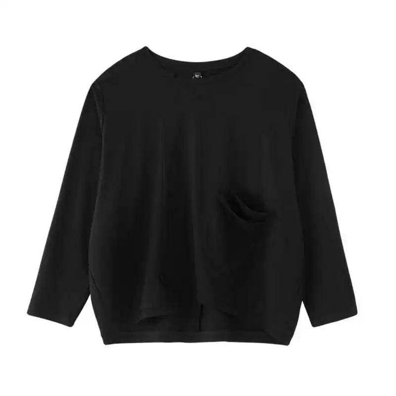

IEQJ 2021 New Women Loose Clothes Round Neck Batwing Sleeves Pullover Cozy Sweatshirt Female Top Free Fits WP77301