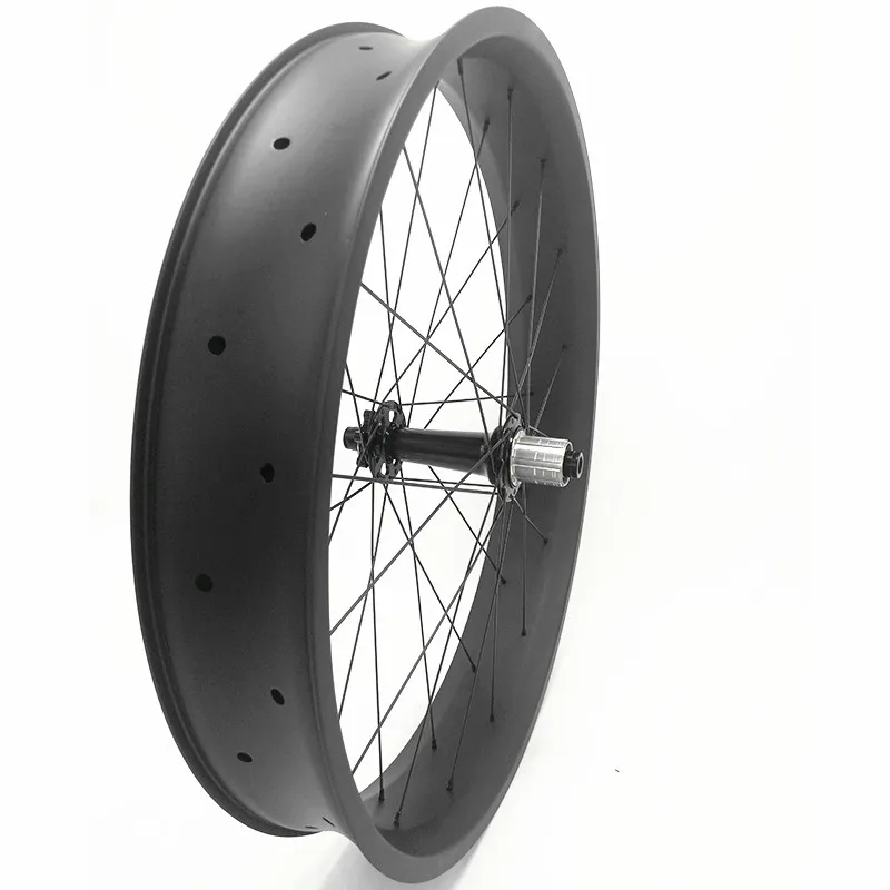26er толстые велосипедные карбоновые колеса 80x25 мм бескамерные Powerway M74 150x15 197x12
