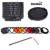 camera accessories for gopro hero 5 6 52mm 8 in 1 lens filtercpl uv nd8 nd2 star 8 red yellow fld purple