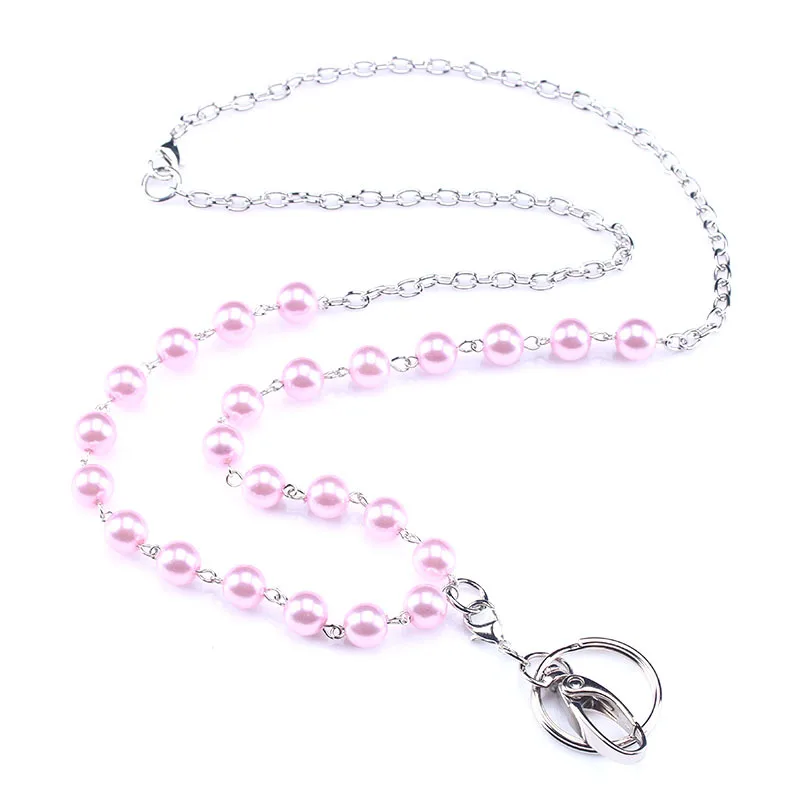 Модный жемчужный шнурок для медсестры учителя и офиса ключей телефона держатель