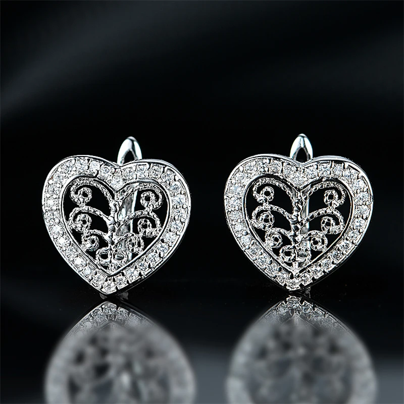 Женские серьги кольца DY из стерлингового серебра 925 пробы с прозрачным