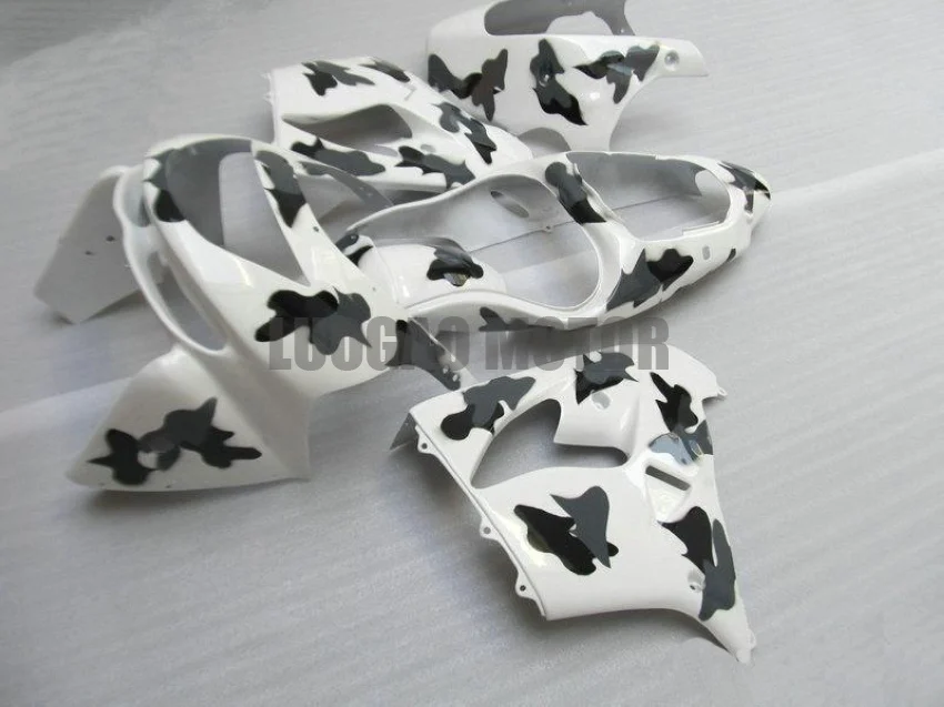 

Injection Fairing kits For White Black KAWASAKI ZX9R ZX 9R ZX900 Cowlings 98 99 bodywork ZX-9R 98 99 1998 1999 Fairings kit