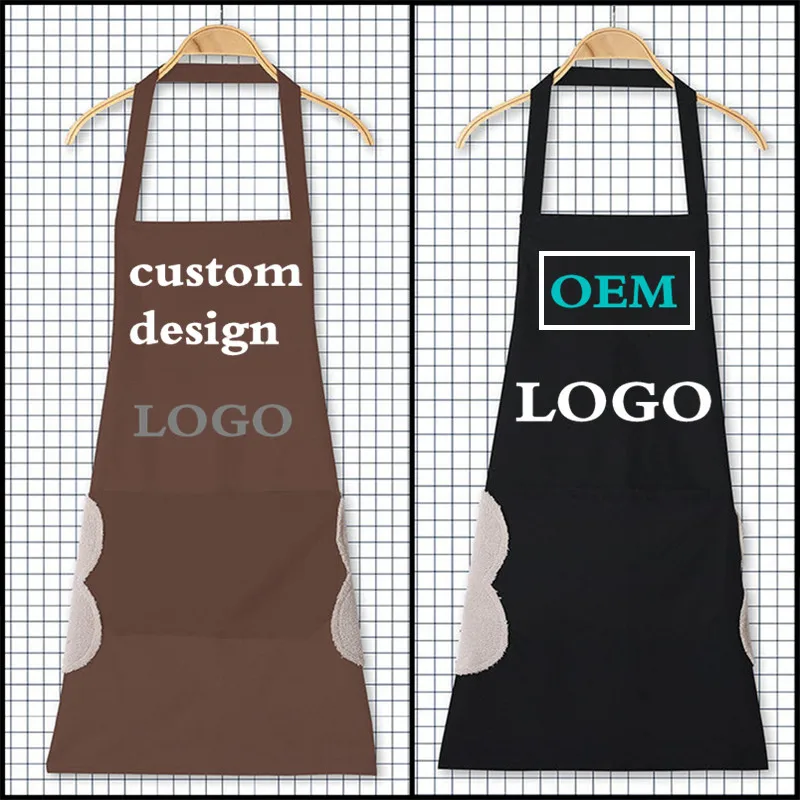 Фартук с логотипом на заказ кухонные принадлежности для одежды защита уборки