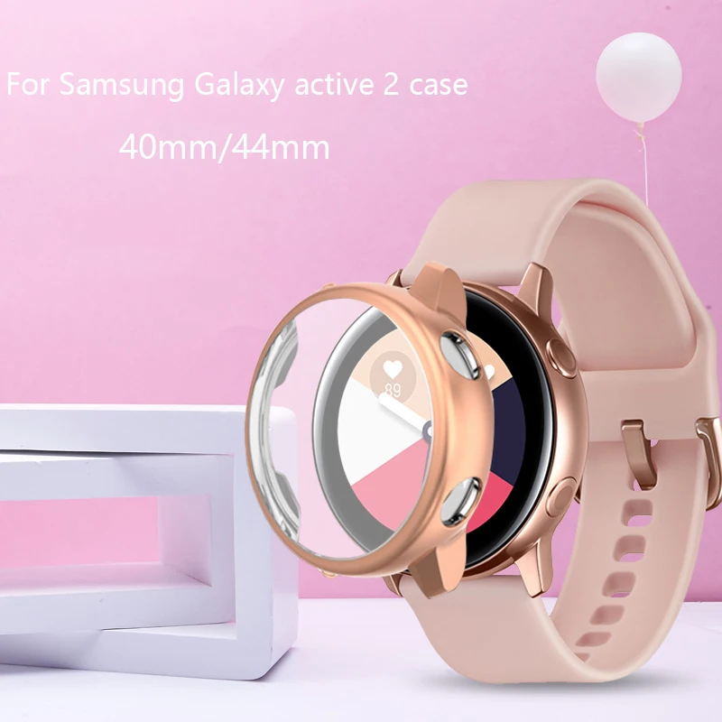 Чехол Active 2 для Samsung galaxy watch active 40 мм 44 мягкий термополиуретановый защитный