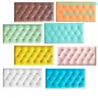 Анти-столкновения самоклеящиеся татами настенный фон с имитацией изголовья мягкий 3D стикер фон настенный Декор Спальня аварии Подушка под спину 60x30 см 4 мм