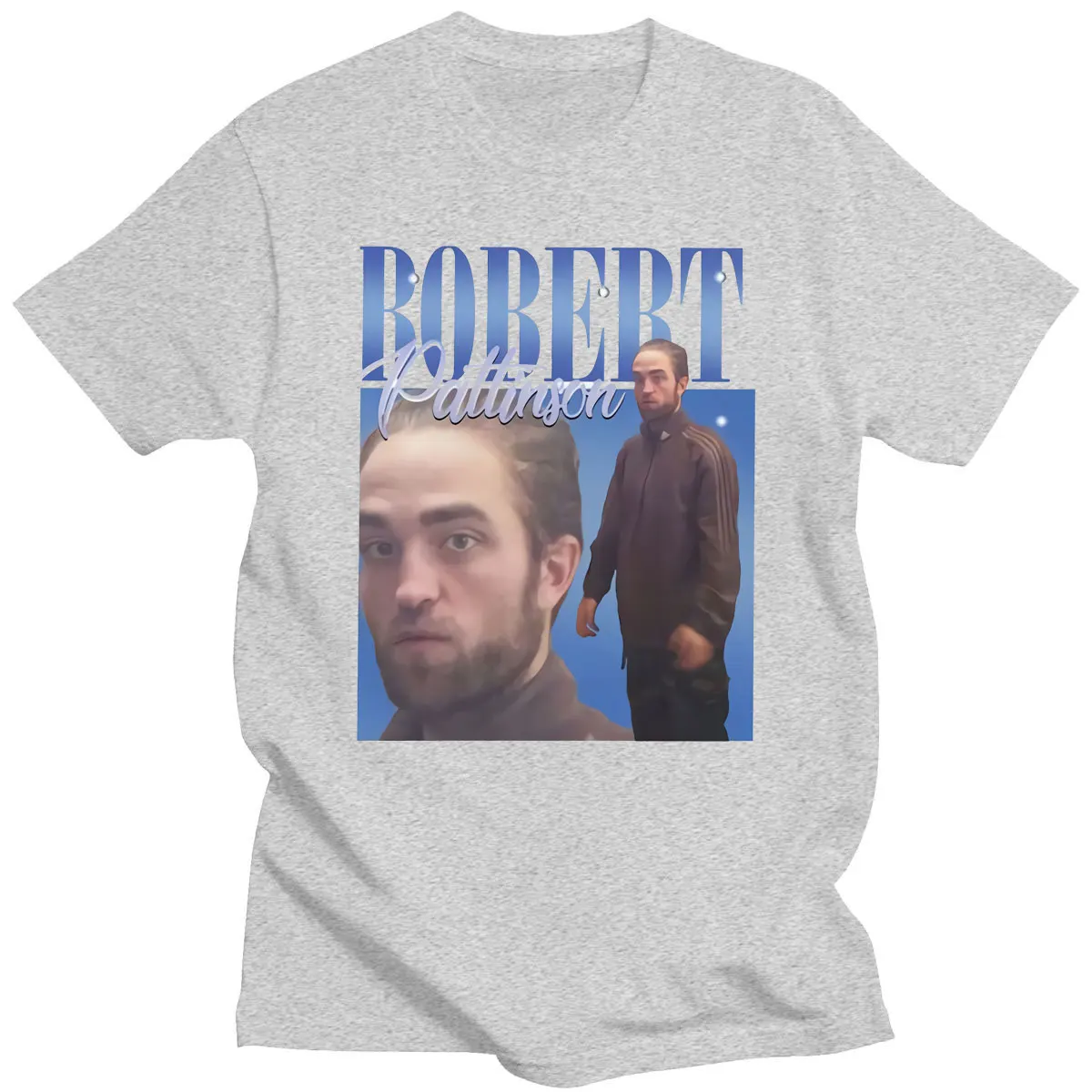 Robert Pattinson 90s Vintage Unisex Black Tshirt Men T Shirt Oversized Graphic T Shirts 100% Cotton T-shirt Man Woman Tees Tops