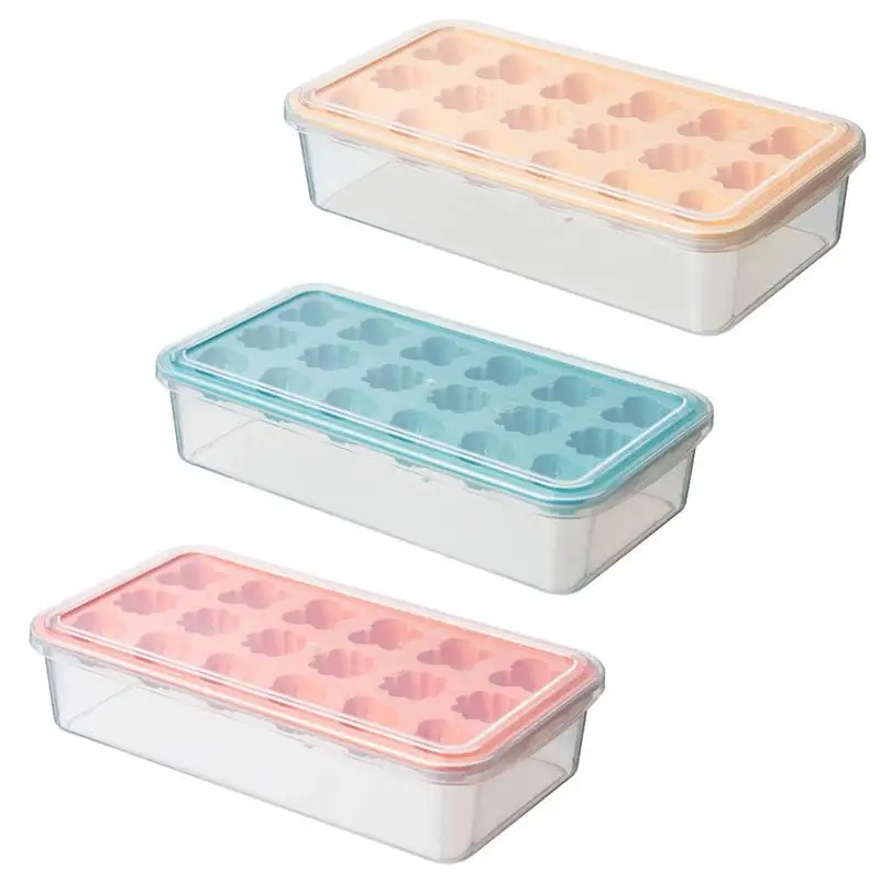 

3pcs 18-grid Ice Making Molds Household Ice Cube Trays for DIY Making Ice Cube