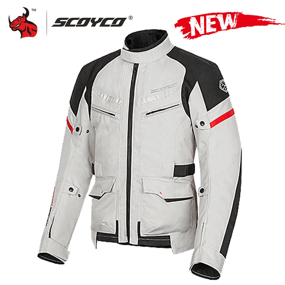 

Новая мотоциклетная куртка SCOYCO для мужчин и женщин, куртка для мотокросса, водонепроницаемая с съемным ворсом, на 4 сезона