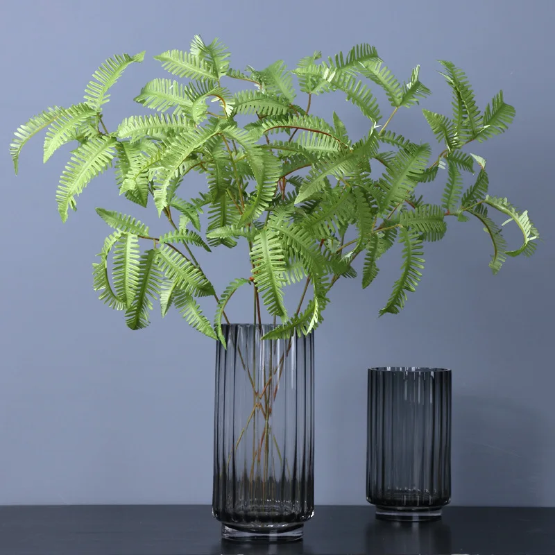 

Artificial Plant 66cm Length Persia Fern Leaves for Indoor Outdoor Decor