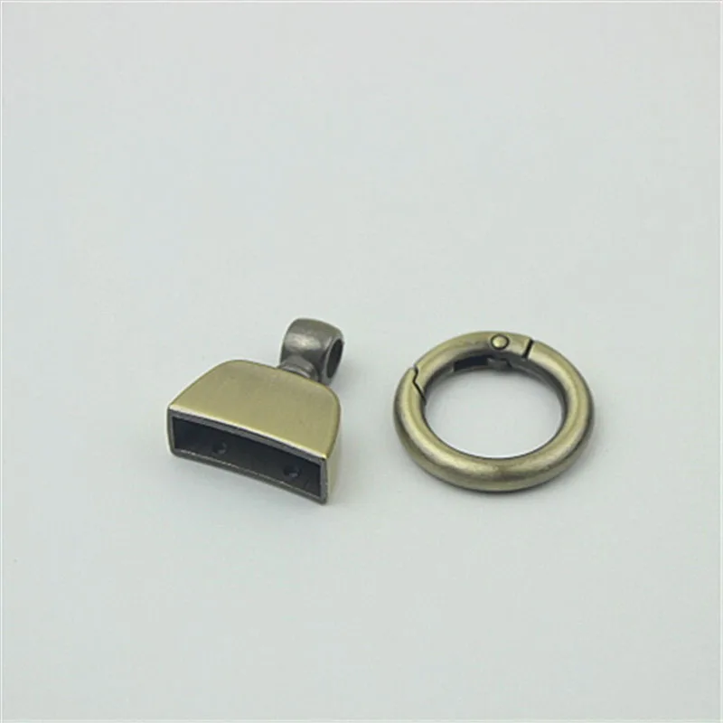10pcs 20mm Spring Ring Keychain Wear Cord Webbing Screw Bell Buckle Decorative Connection Hook Buckles DIY Bag Parts Accessories