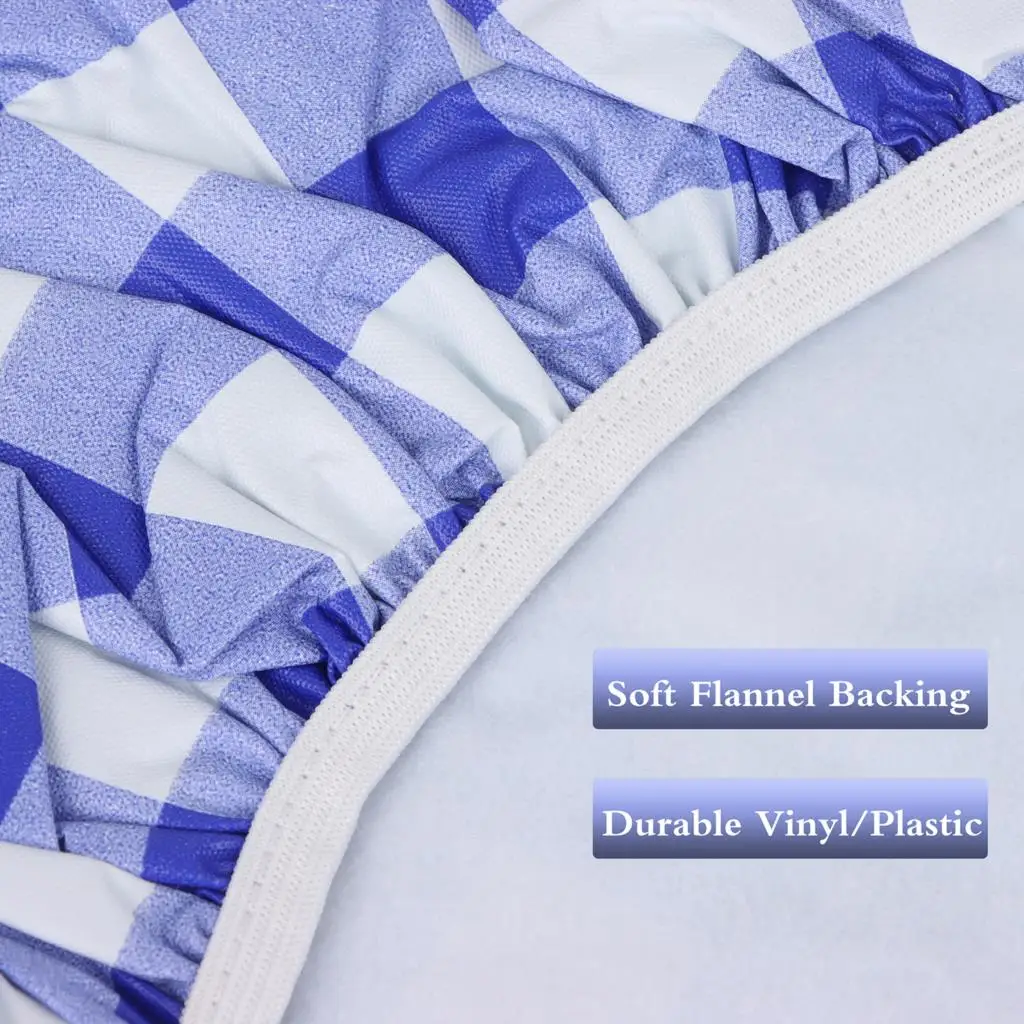 Round Table Cloth Pastoral PVC Plastic Kitchen Tablecloth Oilproof Decorative Elegant Waterproof Fabric Cover | Дом и сад