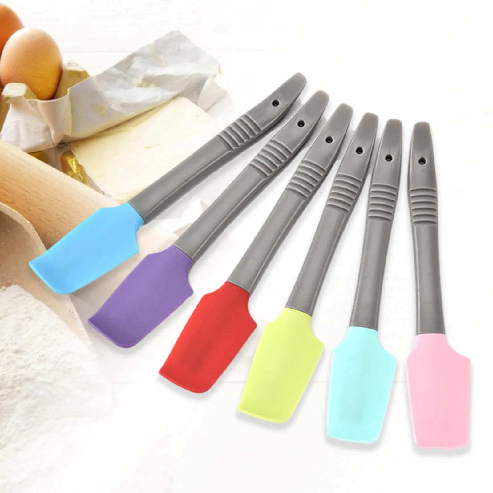 

Small Silicone Spatula Labor-saving Milk Butter Scraper User-friendly Arc Design Time-saving Labor-saving 2021 New