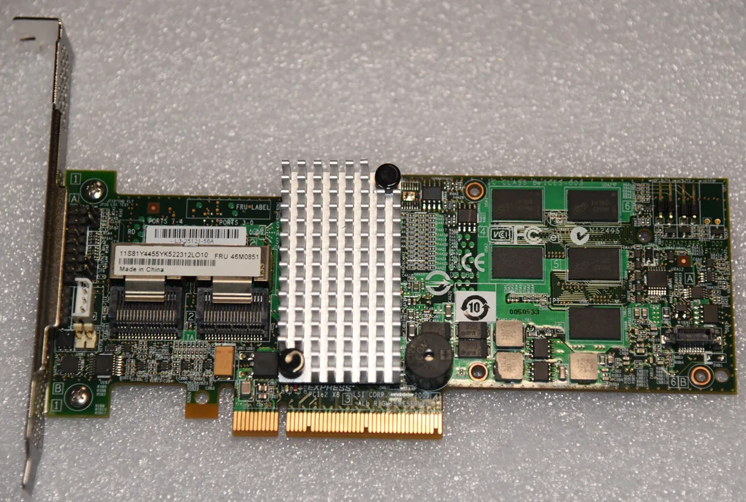 Карта контроллера LSI MegaRAID SAS 9260-8i LSI00198 8 портов 512 Мб кэш-памяти SFF8087 6 ГБ RAID0.1.5 PCI-E 2 0 X8