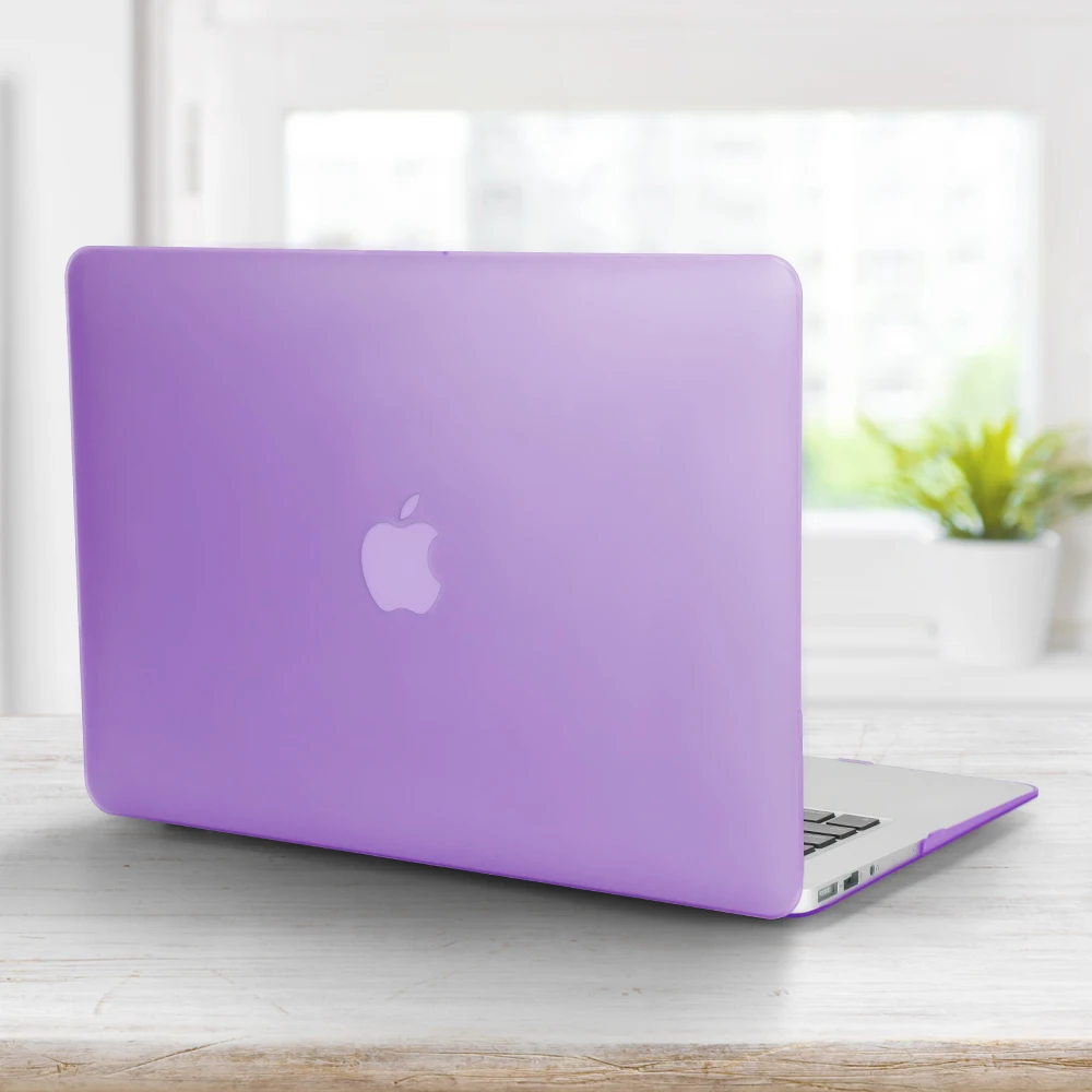 Aiyopeen противоударный чехол с полной защитой для Macbook Air 13, жесткий пластиковый чехол для ноутбука Macbook Pro 13 дюймов Чехол - Цвет: Transparent Purple