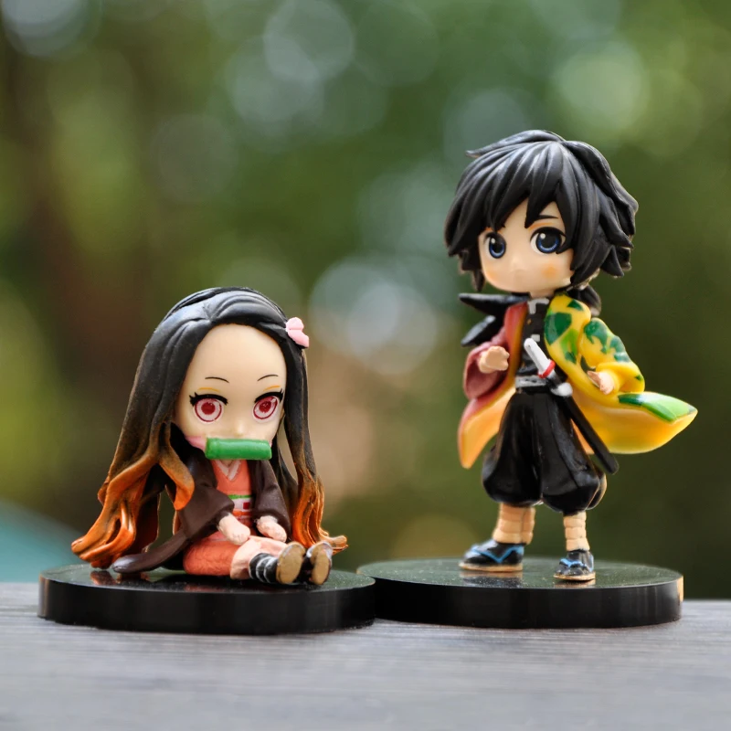 6 шт./компл. фигурки из аниме рассекающий демонов киметасу No Yaiba Kamado Tanjirou Nezuko Agatsuma