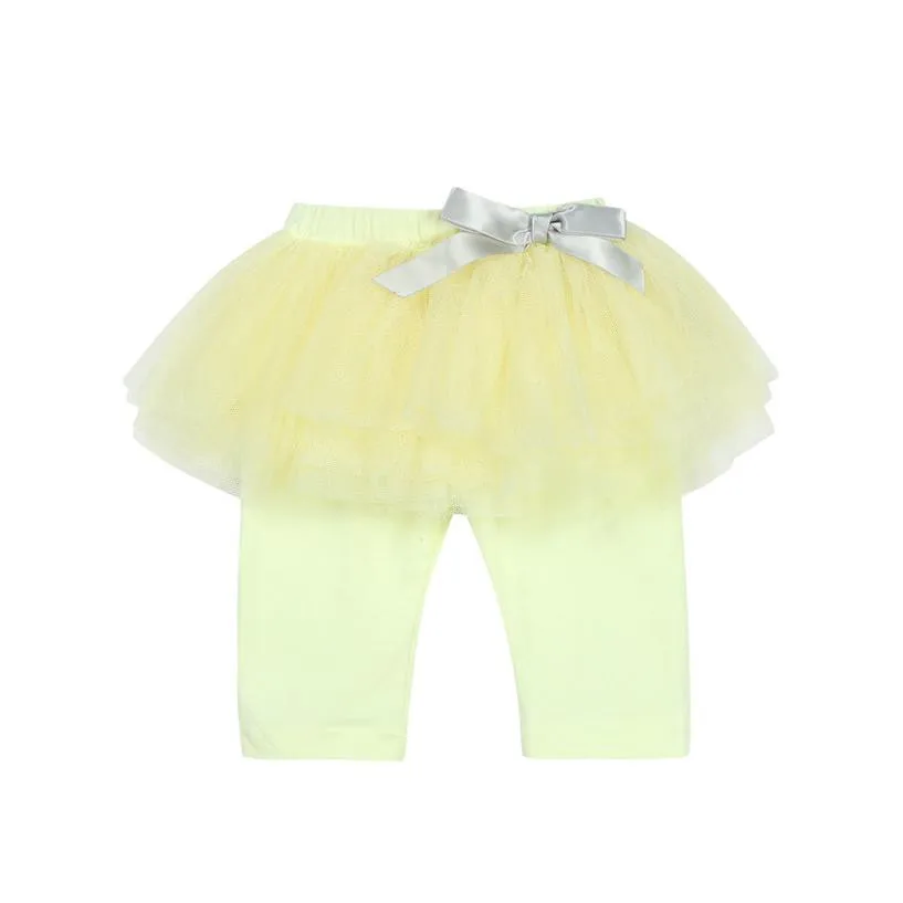 Oeak леггинсы кюлоты для маленьких девочек газовые штаны до колена Юбки пачки с