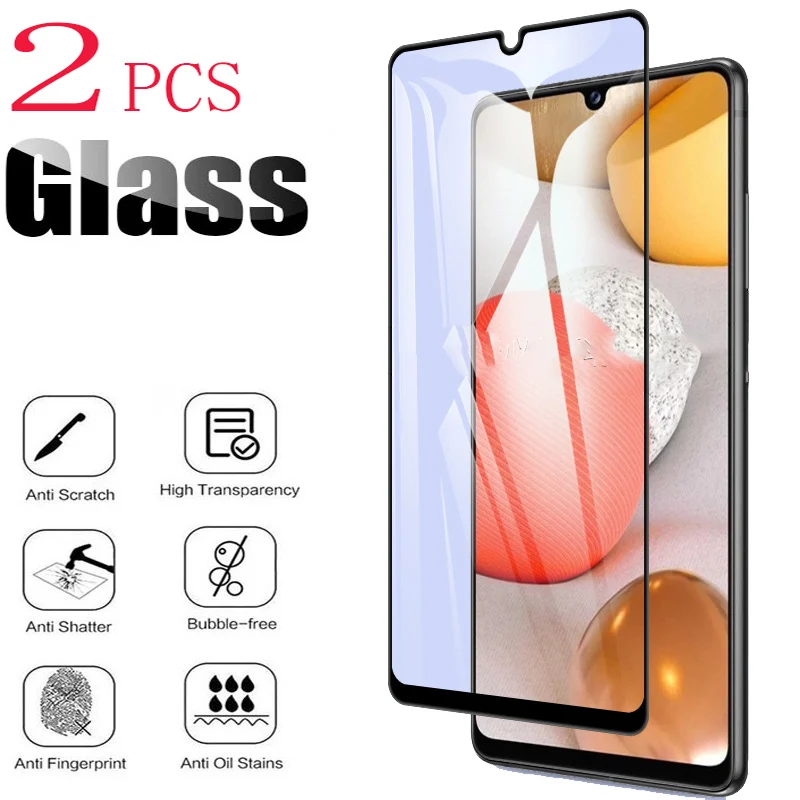 

Защитный чехол для Samsung Galaxy A42 5G, закаленное стекло с полным приклеиванием, 9H, Galaxy SM-A426B, 2 шт.