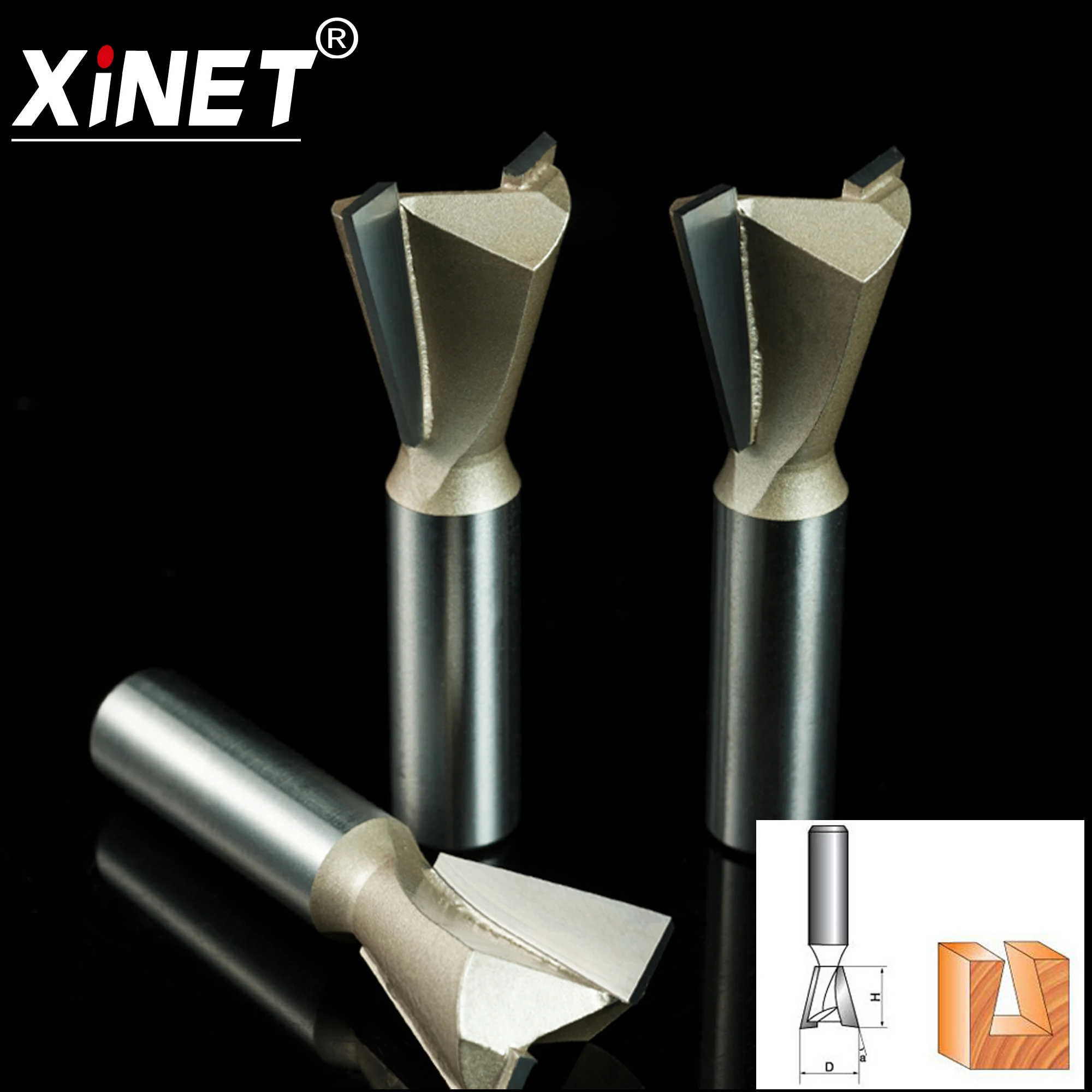 Woodworking swallow-tail knife edge Xun groove milling cutter mortise carving | Инструменты