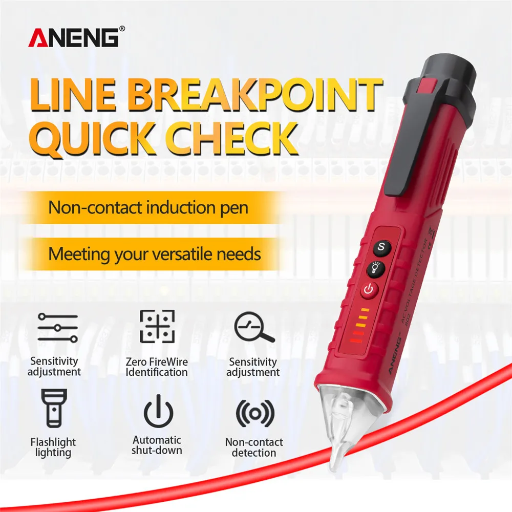 

ANENG VD802 Digital 12-1000V AC/DC Voltage Detectors Non-Contact Pen Tester Meter Volt Current Electric Test Pencil 2020 new