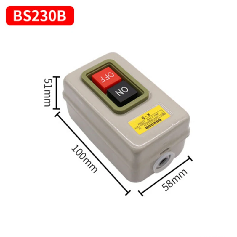 Новый BS211B BS216B BS230B 3 фазы включения/выключения кнопка переключатель three-phase3P 380 В