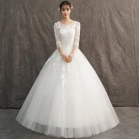 party dress high waist dress female new bride simple white lace dress was thin dress