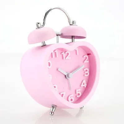 

Led Cute Alarm Clock Heart Shaped Digital Alarm Clock Electronic Powered Square Alarm Clock Watches Home Decoration DF50AC