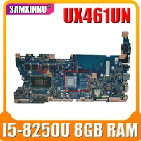 ux461un notebook mainboard with i5 8250u cpu 8gb ram for asus zenbook ux461un ux461u ux461f ux461fn laotop motherboard mainboard
