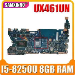 ux461un notebook mainboard with i5 8250u cpu 8gb ram for asus zenbook ux461un ux461u ux461f ux461fn laotop motherboard mainboard free global shipping