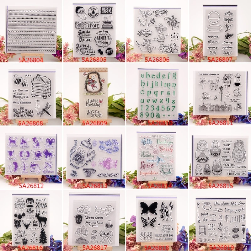 Счастливого Рождества прозрачные силиконовые печать DIY альбом Скрапбукинг карта