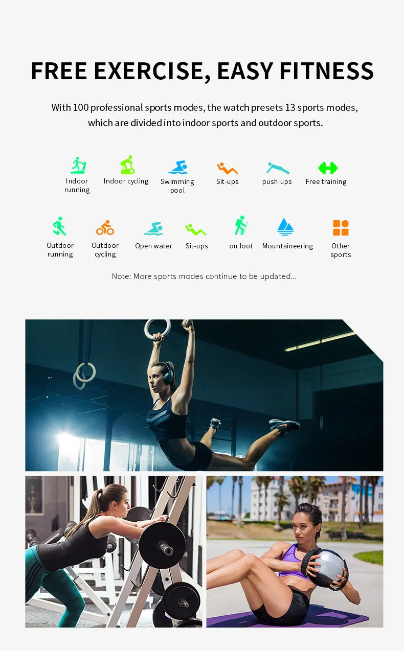 

2021 Women Smart Watch Real-time Weather Forecast Activity Tracker Heart Rate Monitor Sports kids SmartWatch Men for Android IOS