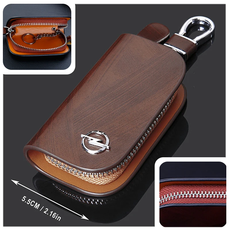 

Leather Auto Key Wallet Accessories Car Remote Key Case Keychain Holder For Opel Insignia Astra Corsa Vectra Omega H J Zafira