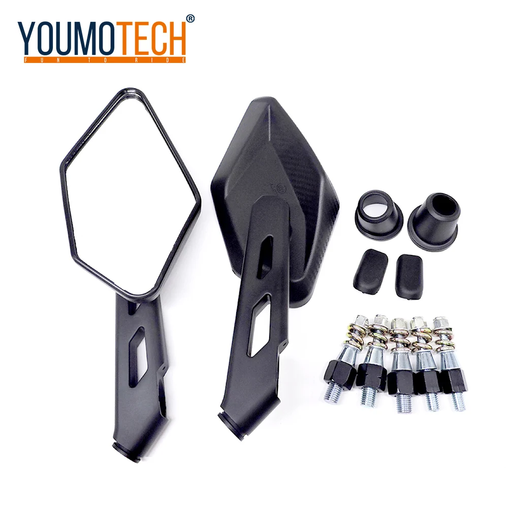 Мотоциклетные зеркала заднего вида универсальные мотоциклетные черные боковые 8