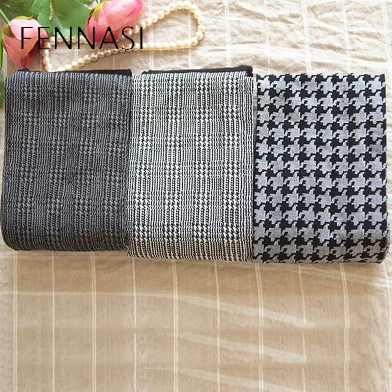 FENNSAI женские Колготки с рисунком гусиные лапки и граффити модные колготки узором