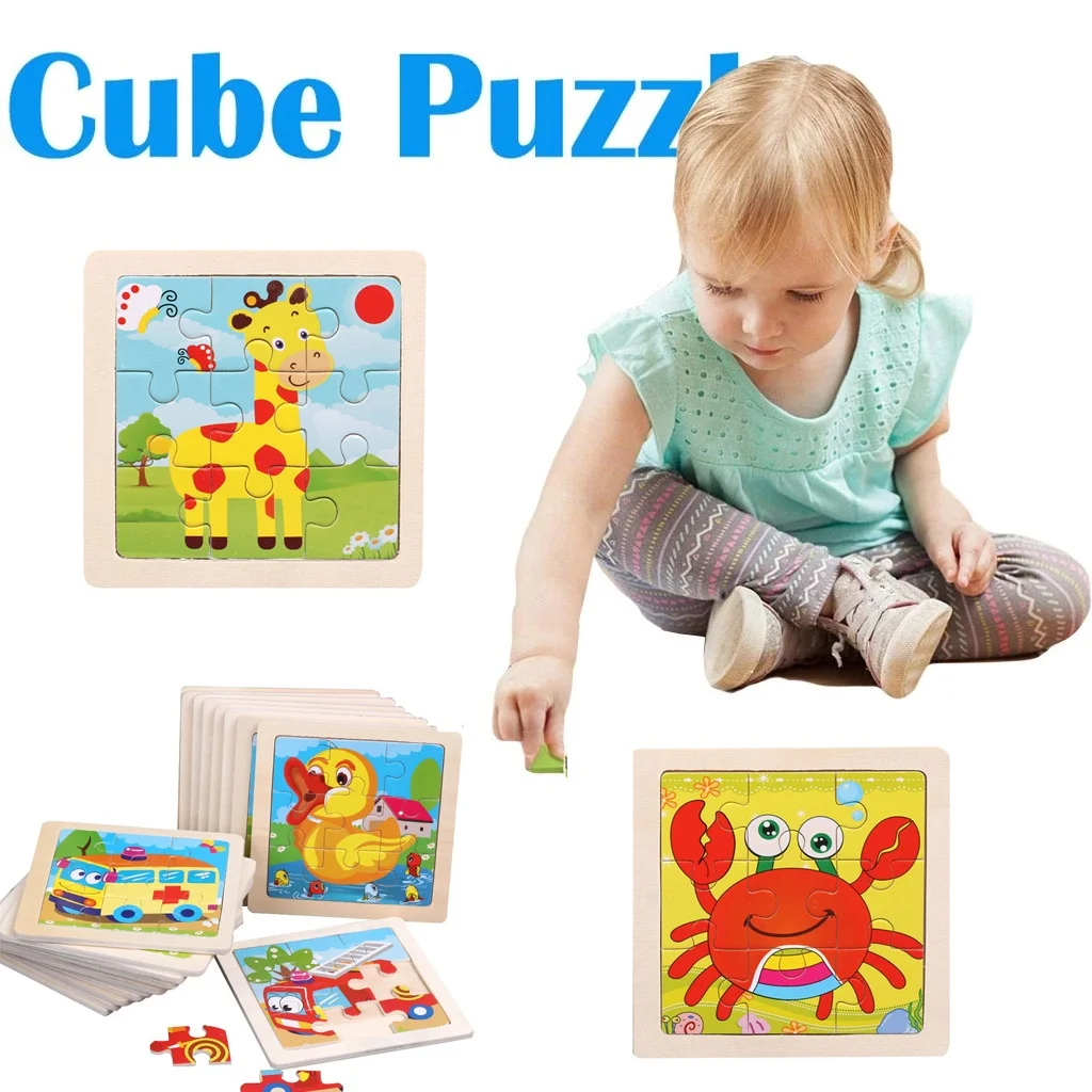 

Детские деревянные игрушки, детские развивающие игры, игрушки, 9 шт., картонная игрушка с животными, деревянные игрушки, пазл, 3d головоломки д...