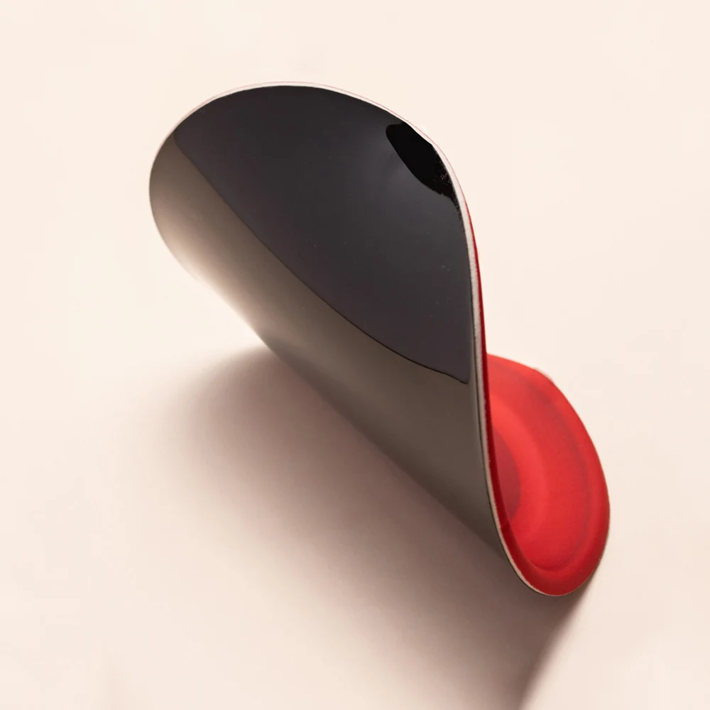 Собачьи кости дизайн красный круглый PU нескользящий Силиконовый коврик для мыши