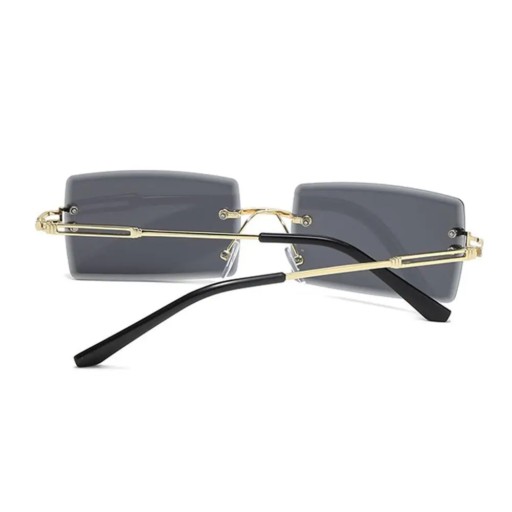 

Женские Модные солнцезащитные очки без оправы, квадратные градиентные модные Универсальные солнцезащитные очки, солнцезащитные очки I1N0