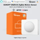 Датчик движения SONOFF SNZB-03 Zigbee, смарт-пульт дистанционного управления через eWeLink ZBBridge, работает с Alexa Google Home