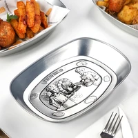 nordic retro wrought iron tray snack dish dried fruit tray japanese sheet sushi dish french fries fried dessert plate cl102808
