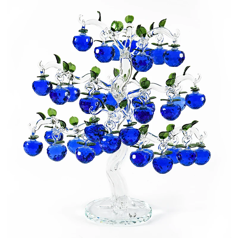 Красивое Хрустальное яблоко из стекла с 36 18 12 шт. яблоки Fengshui Craft Рождественское