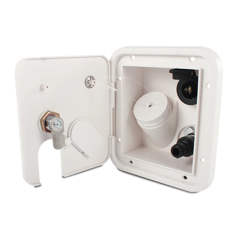 Белый Carded Gravity/пластмассовый Вход воды Люк караван аксессуары для кемпера