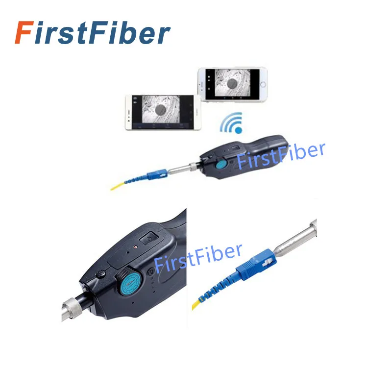 Волоконно оптический коннектор проверка волоконного микроскопа волоконно USB и Wi