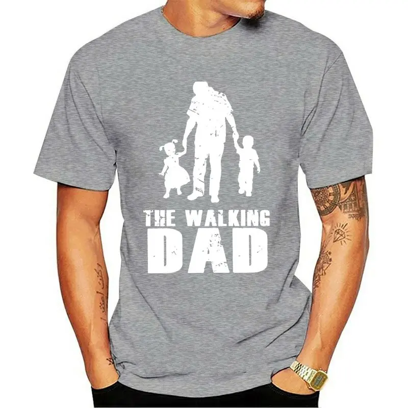 

New 100% Cotton Top Quality Top O-neck Short-sleeve The Walking Dad T Shirt For Men T-shirts Cool Pride T Shirt Men Unisex