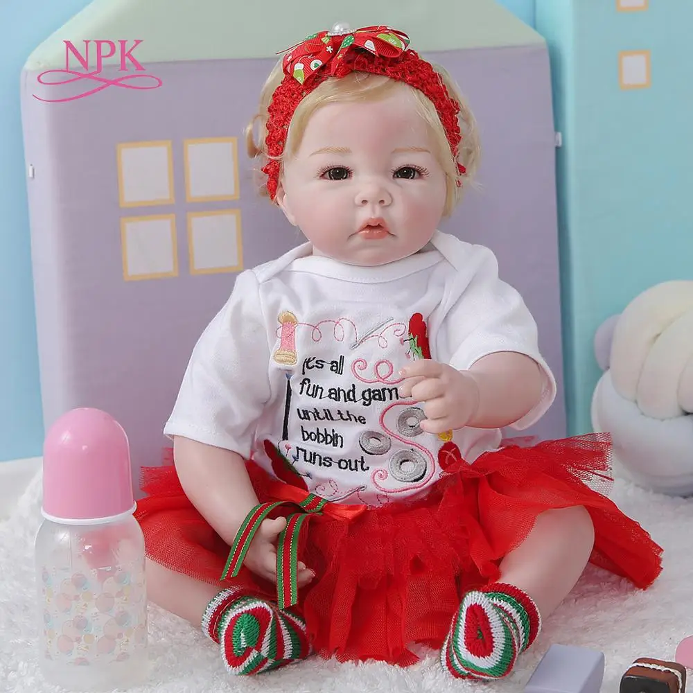 NPK 50 см коллекционные арт куклы из мягкой ткани 100% ручной работы детальную