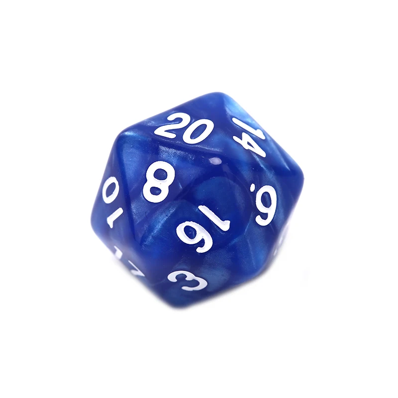 WL 1 шт. прочные перламутровые D20 кости акриловые 20 сторонние кости для настольной игры - Цвет: WL