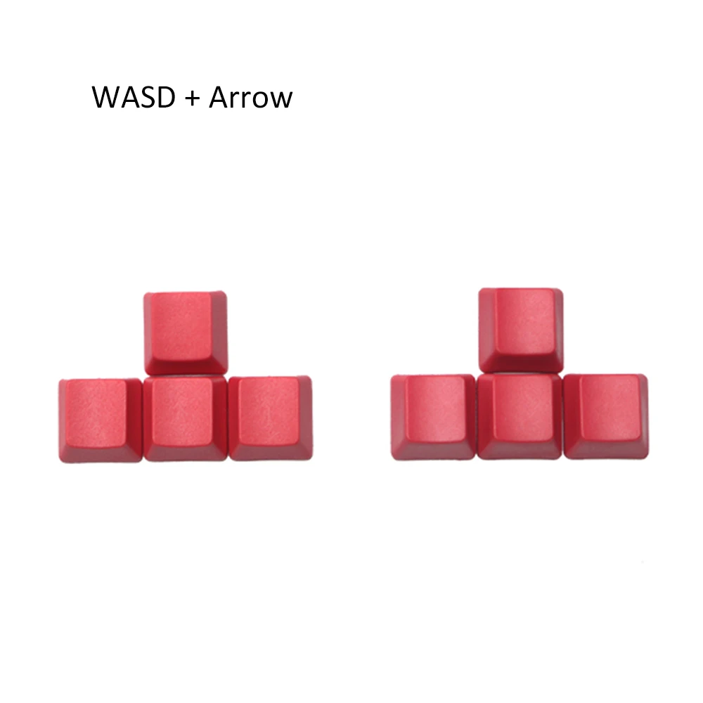 PBT красные колпачки без символов ESC Arrow WASD пробковые для переключатель Cherry Mx