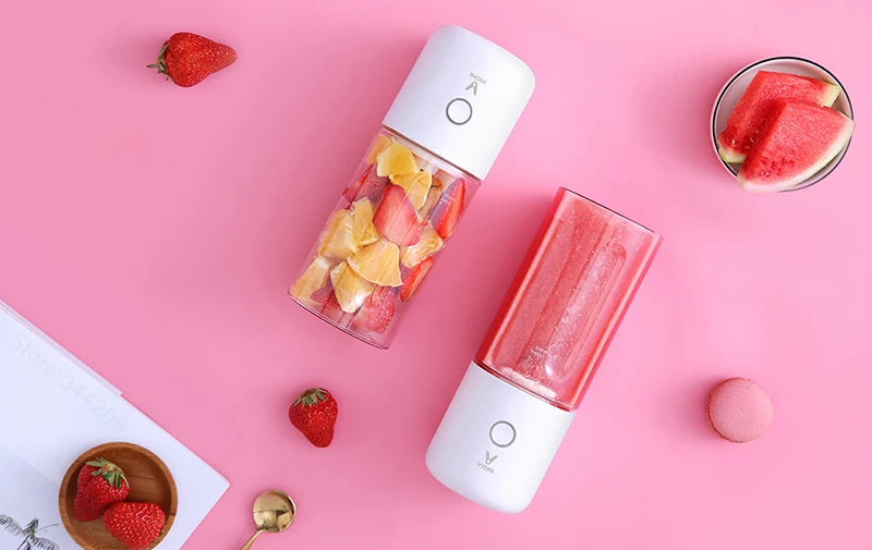 XIAOMI MIJIA VIOMI блендер Электрический кухонный миксер соковыжималка фруктовая чашка маленький портативный мини кухонный комбайн 45 секунд быстрая отжимание сока