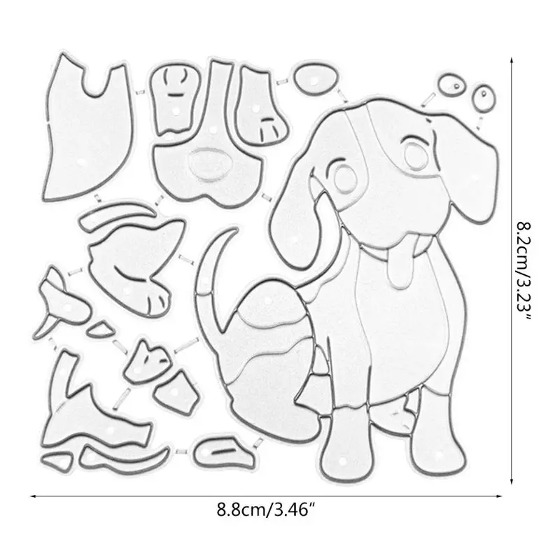 

Lovely Dog Metal Cutting Dies Stencil Scrapbooking DIY Album Stamp Paper Card Embossing Decor Craft New Dies for 2020